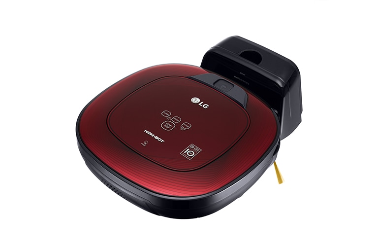 LG Ny robotdammsugare i ruby red färg med Smart Inverter Motor™ och ännu noggrannare rengöring i hörnen, VR8601RR